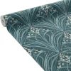 Papier peint intissé ELIZABETH coloris bleu paon - 4MURS
