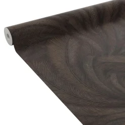 Papier peint intissé FEATHERS coloris noir et or - 4MURS
