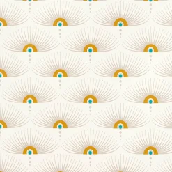 Papier peint intissé FELICIE coloris blanc - 4MURS