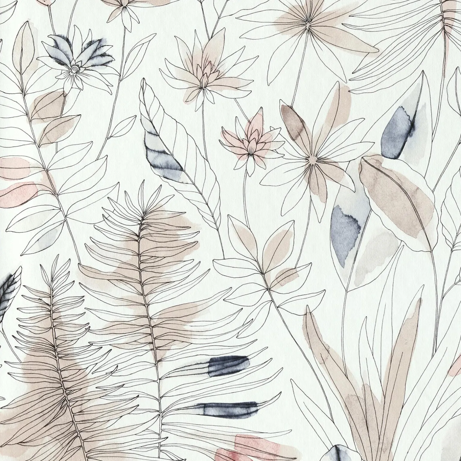 Papier peint intissé FLAVIGNY coloris lin - 4MURS