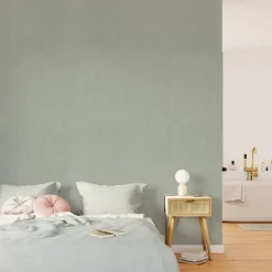 Papier peint intissé FLORENTINE coloris vert de gris - 4MURS