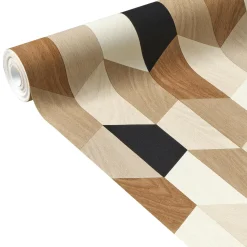 Papier peint intissé FREERIK coloris noir - 4MURS