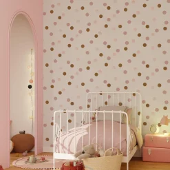 Papier peint intissé HAPPILY coloris rose poudré - 4MURS