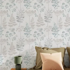 Papier peint intissé HOLLY coloris bleu gris - 4MURS