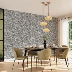 Papier peint intissé JEBHA coloris anthracite - 4MURS