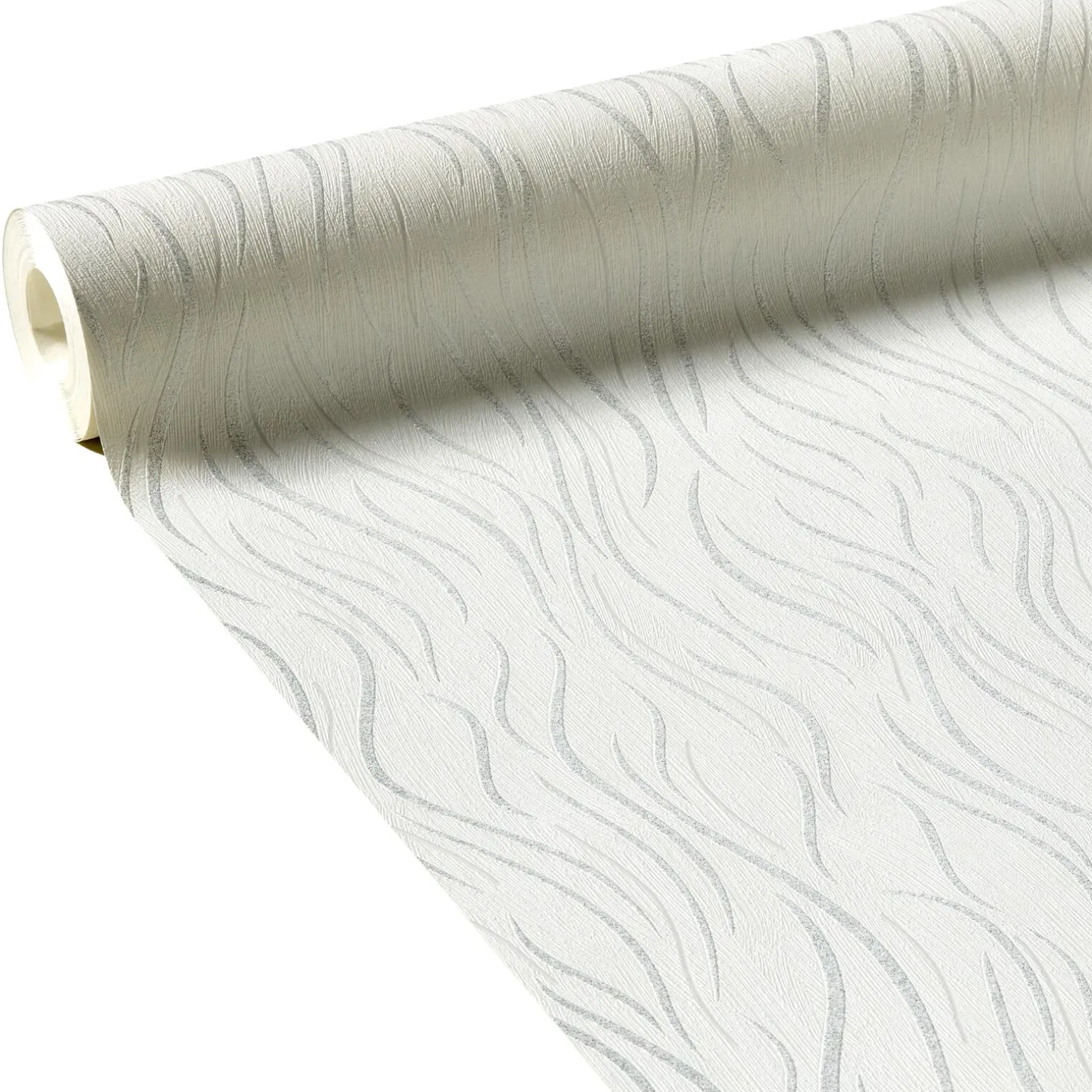 Papier peint intissé JULIANA coloris blanc - 4MURS