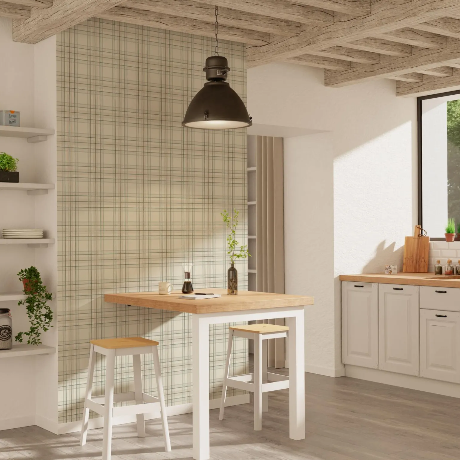 Papier peint intissé KANE coloris beige - 4MURS
