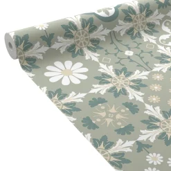 Papier peint intissé LAZARE coloris vert sauge - 4MURS