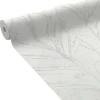 Papier peint intissé LORELLA coloris blanc / doré - 4MURS