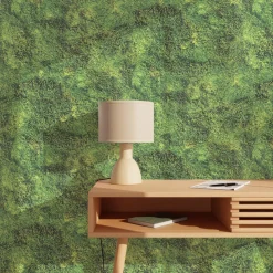 Papier peint intissé MOSS coloris vert mousse - 4MURS