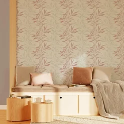 Papier peint intissé MYRIAM coloris rose pailleté - 4MURS