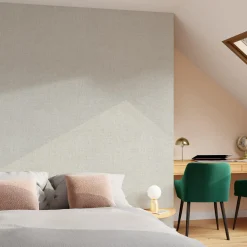 Papier peint intissé NAJA coloris blanc crème - 4MURS