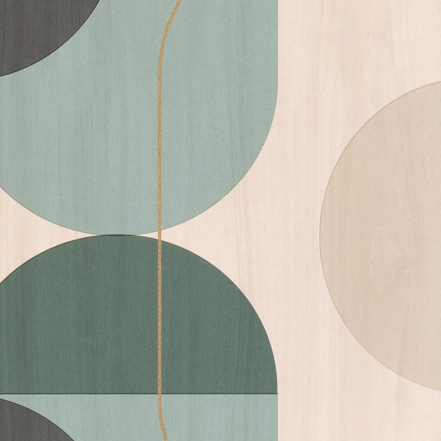 Papier peint intissé NAKILA coloris vert d'eau - 4MURS
