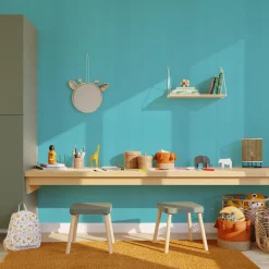 Papier peint intissé NEW INFINITY coloris bleu turquoise - 4MURS
