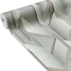 Papier peint intissé NIKOLAI coloris gris perle - 4MURS