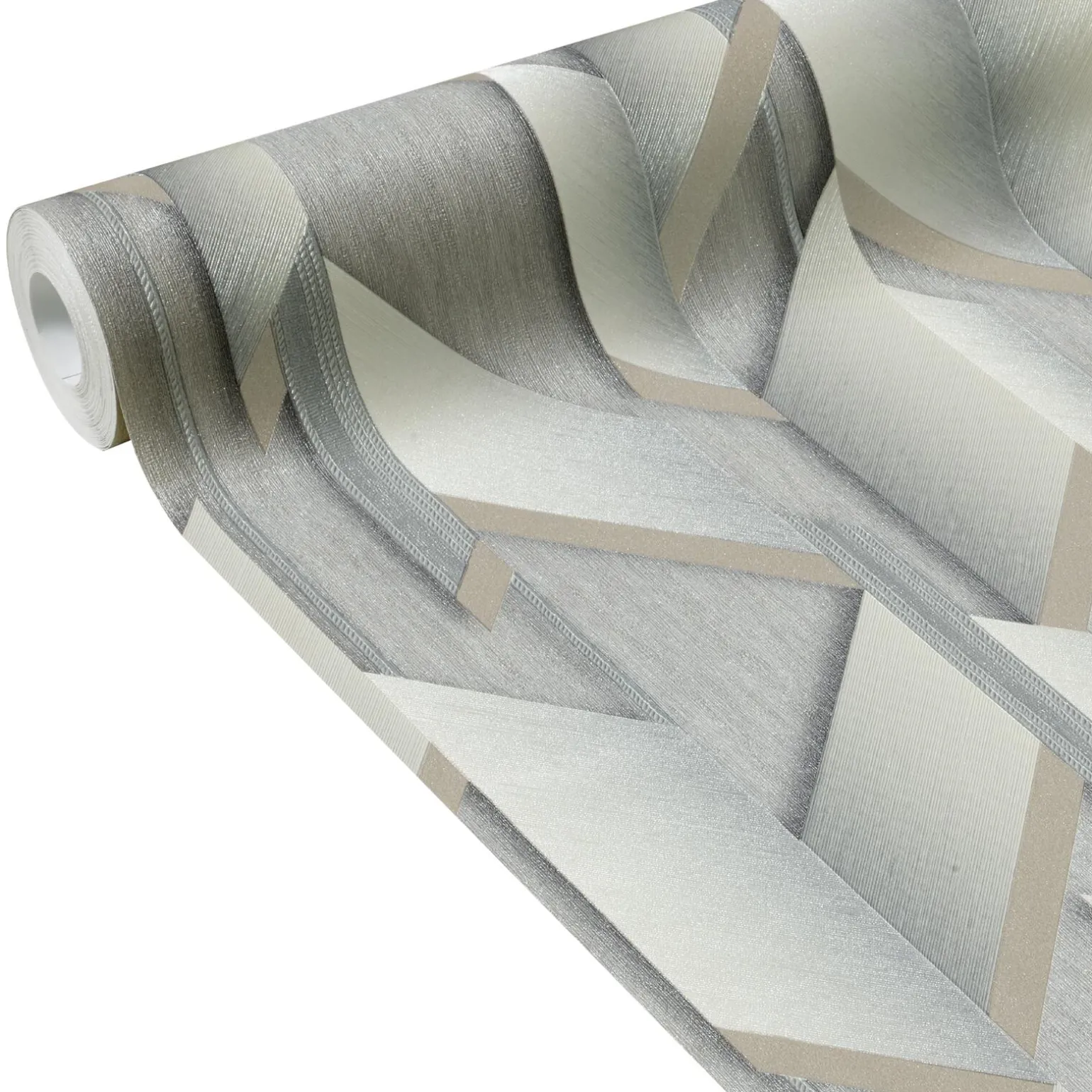 Papier peint intissé NIKOLAI coloris gris perle - 4MURS