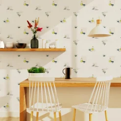 Papier peint intissé OLIO coloris blanc cassé - 4MURS