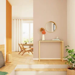 Papier peint intissé OPAL coloris rose pétale - 4MURS
