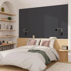 Papier peint intissé PALAZZO coloris gris souris - 4MURS