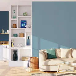 Papier peint intissé PALAZZO coloris bleu grisé - 4MURS