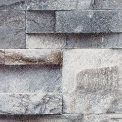 Papier peint intissé PAREMENT PIERRE NATURELLE gris béton - 4MURS