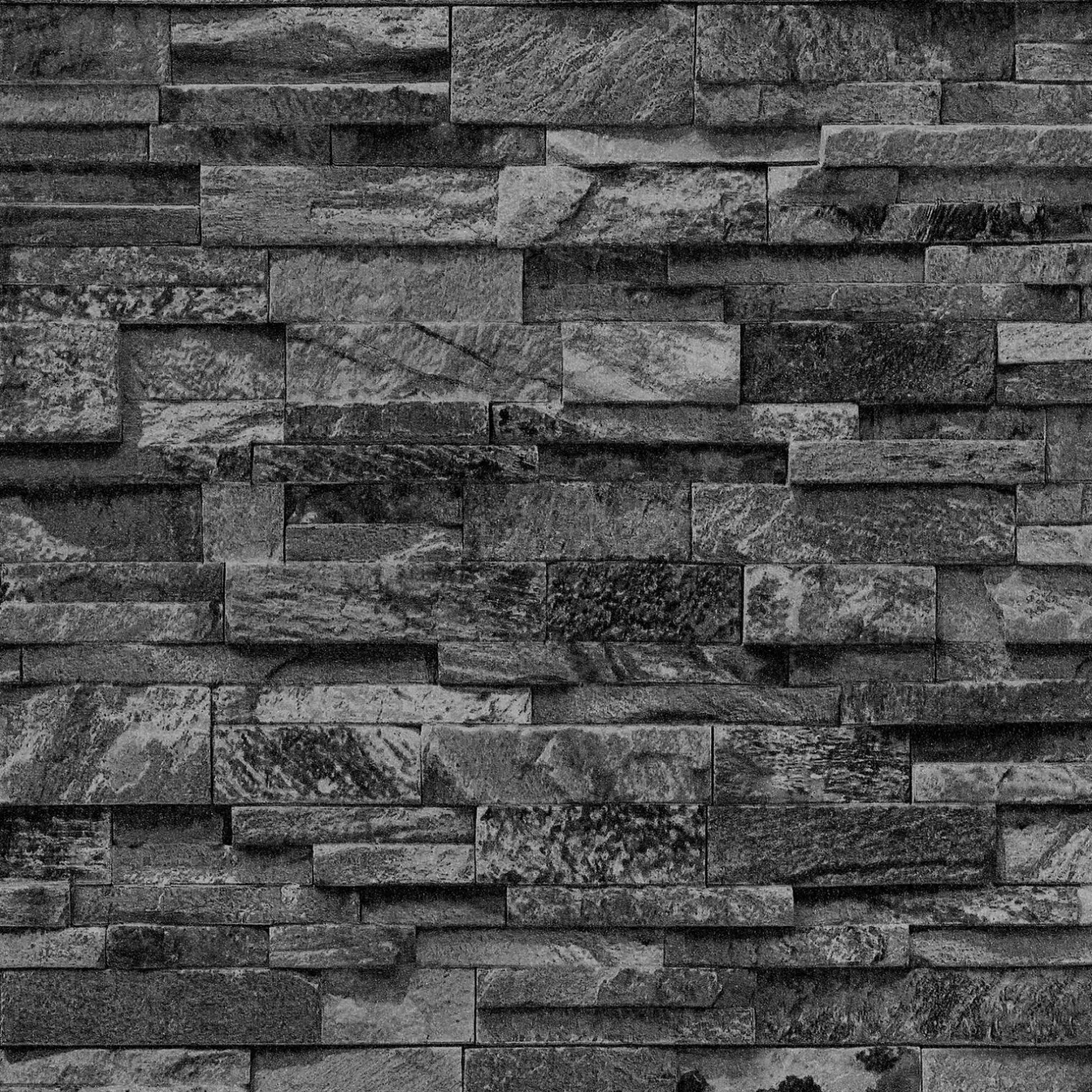 Papier peint intissé PAREMENT coloris anthracite - 4MURS
