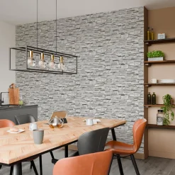 Papier peint intissé PAREMENT coloris Gris clair - 4MURS