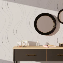 Papier peint intissé PERLIA coloris blanc - 4MURS