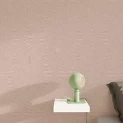 Papier peint intissé RAFAELLA coloris rose poudré - 4MURS