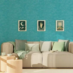 Papier peint intissé RAVENNE coloris bleu turquoise - 4MURS