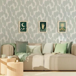 Papier peint intissé SANDIE coloris vert clair - 4MURS