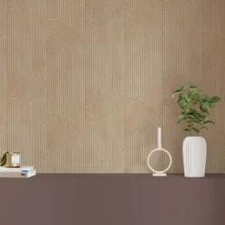 Papier peint intissé STANISLAS coloris marron glacé - 4MURS