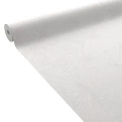 Papier peint intissé YANG coloris blanc - 4MURS