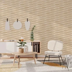 Papier peint intissé YOKO coloris beige - 4MURS