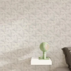 Papier peint intissé ZENITH coloris blanc perlé - 4MURS