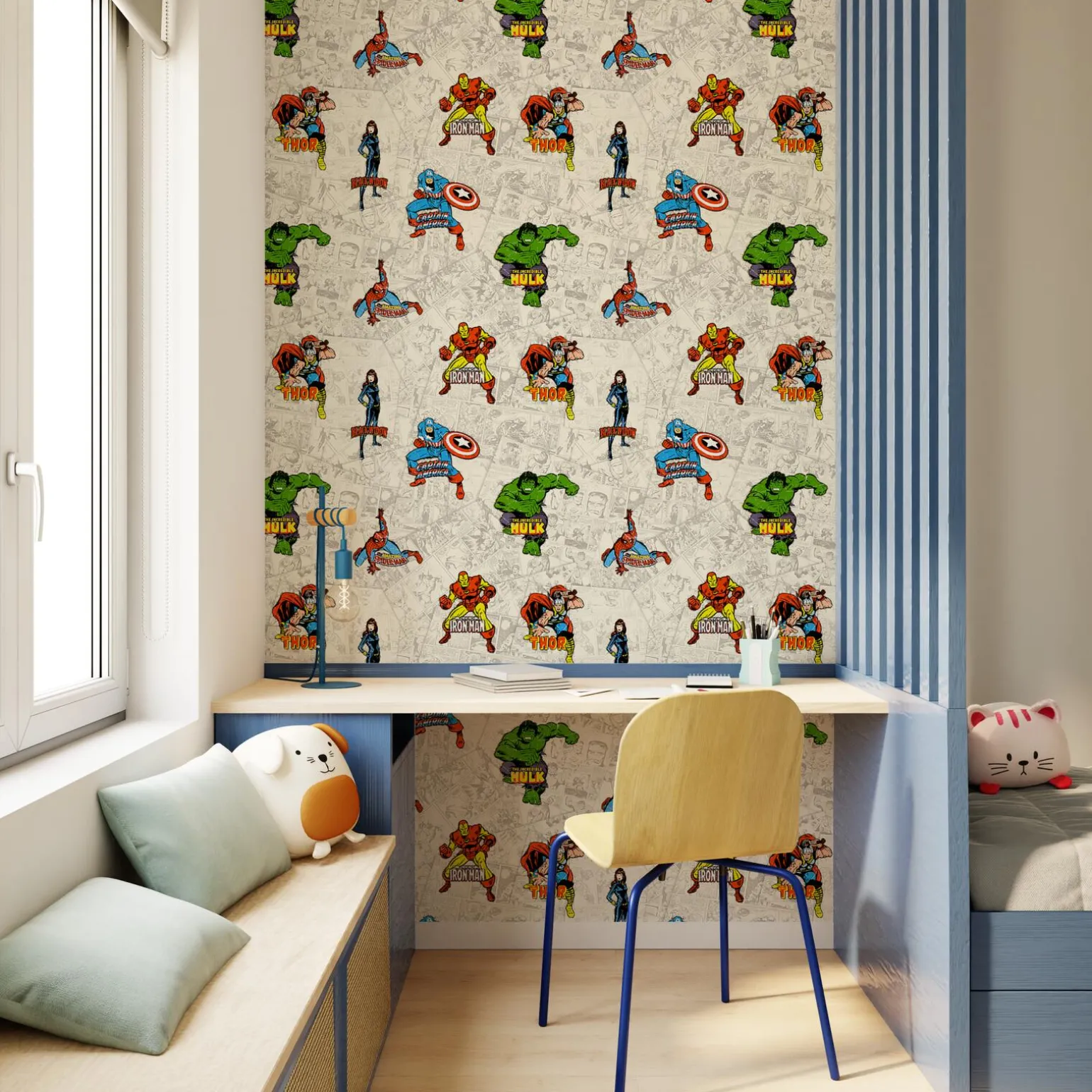 Papier peint MARVEL HEROES coloris multicolore - 4MURS