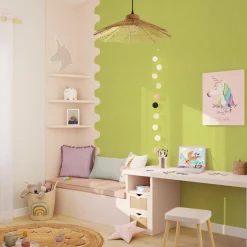 Papier peint PANAMA coloris vert pistache - 4MURS
