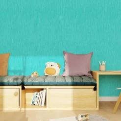 Papier peint PANAMA coloris bleu turquoise - 4MURS