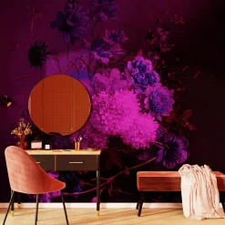 Papier peint panoramique XL GRAPPOLO 300 x 270 cm violet - 4MURS