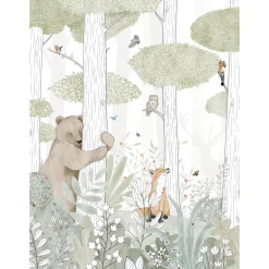 Papier peint panoramique L CALM FOREST SMALL LIFE 200 x 270 cm - 4MURS