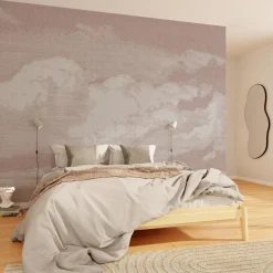 Papier peint panoramique XL NUBE 400 x 270 cm vieux rose - 4MURS