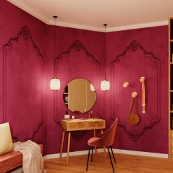 Papier peint panoramique XL AGNES 400 x 270 cm framboise - 4MURS