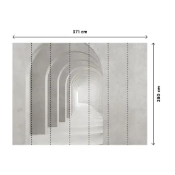 Papier peint panoramique XL ALBAN 371 x 280 cm - 4MURS