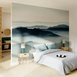 Papier peint panoramique XL DENALI 400 x 270 cm bleu dilué - 4MURS