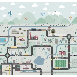 Papier peint panoramique XL LITTLE MOTORS XL 300 x 270 cm - 4MURS