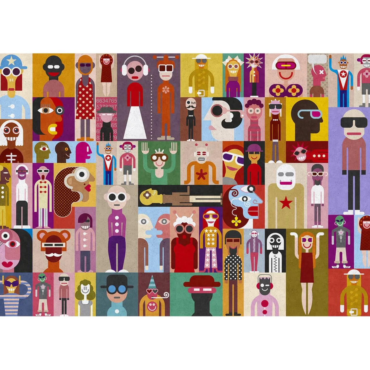 Papier peint panoramique XL PELMEL 400 x 270 cm multicolore - 4MURS