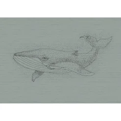 Papier peint panoramique XL WALLY 400 x 270 cm vert de gris - 4MURS