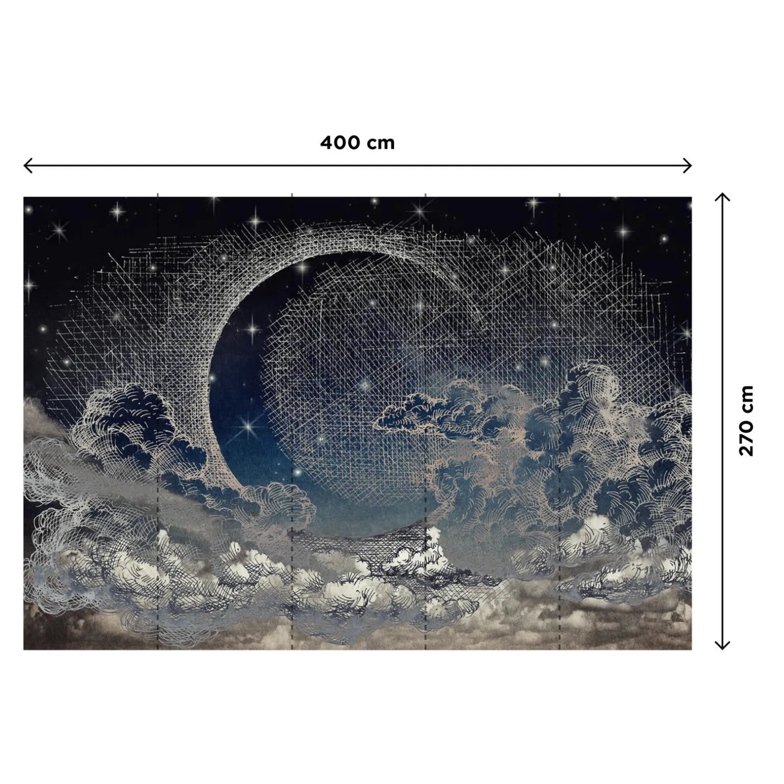 Papier peint panoramique XL MOONLIGHT 400 x 270 cm - 4MURS