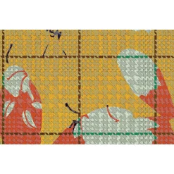 Papier peint panoramique XL FLAID 400 x 270 cm jaune bouton d'or