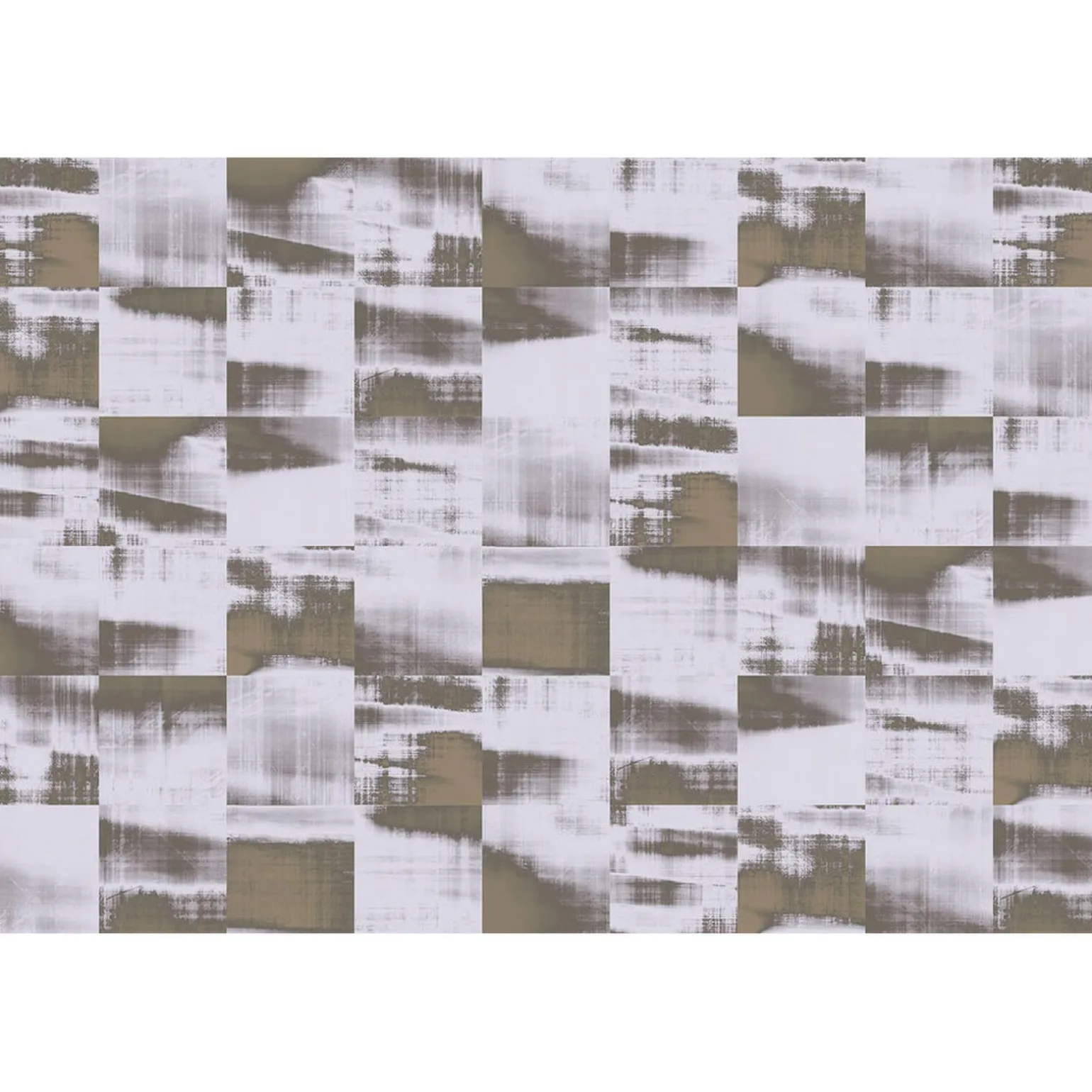 Papier peint panoramique XL PATCHY 400 x 270 cm taupe - 4MURS